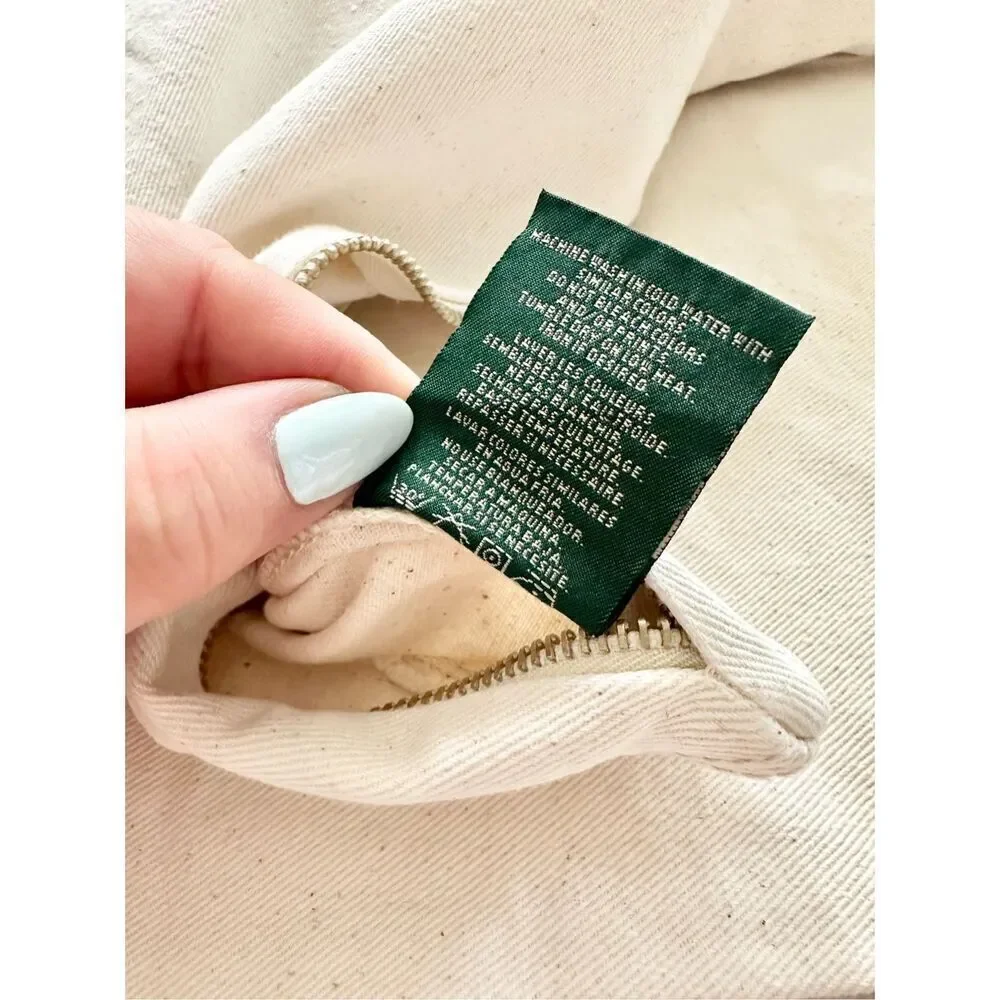 RALPH LAUREN 100% COTTON - Off-white/cream pillow cover
